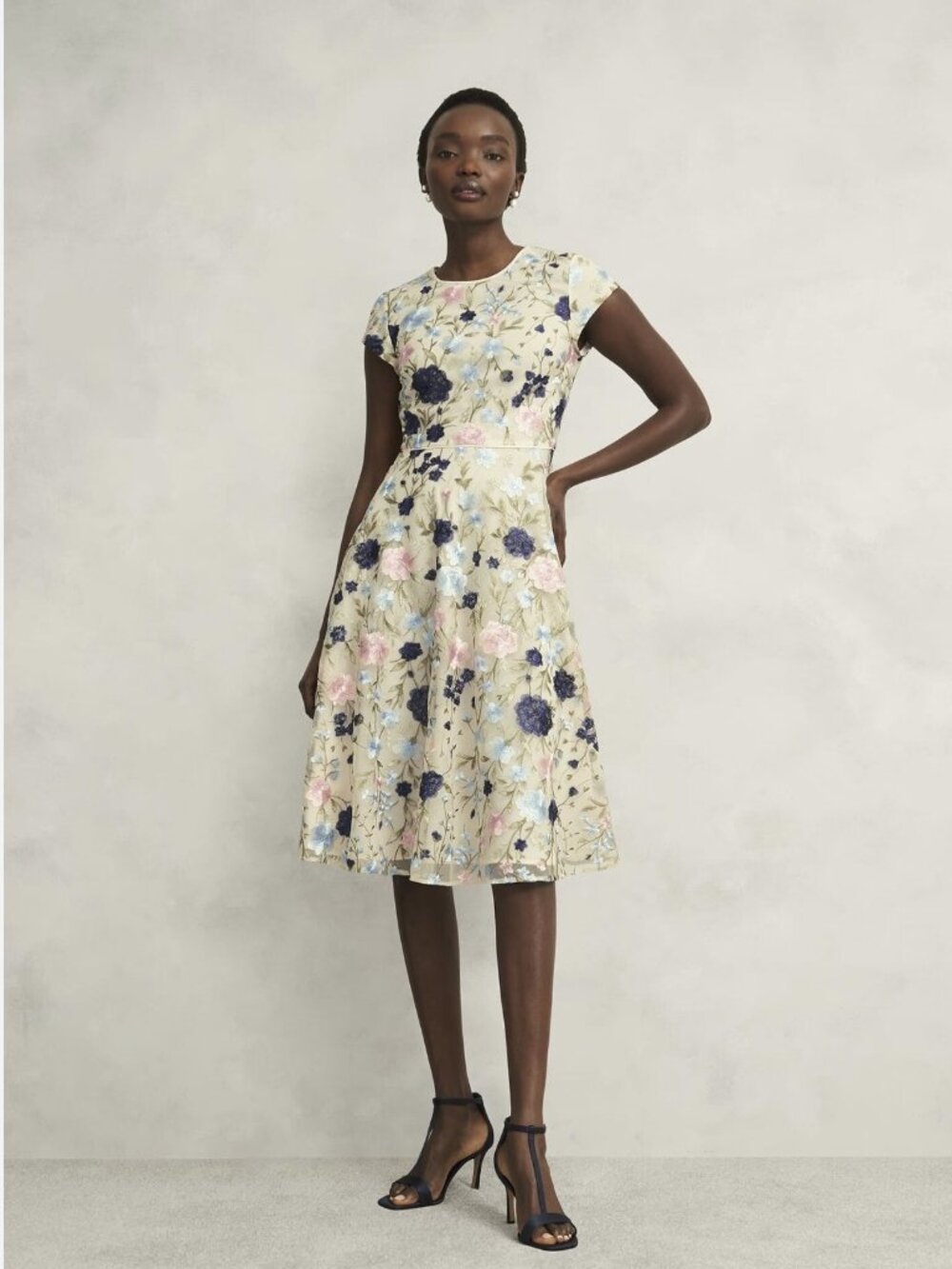 Hobbs London Tia Embroidery Dress